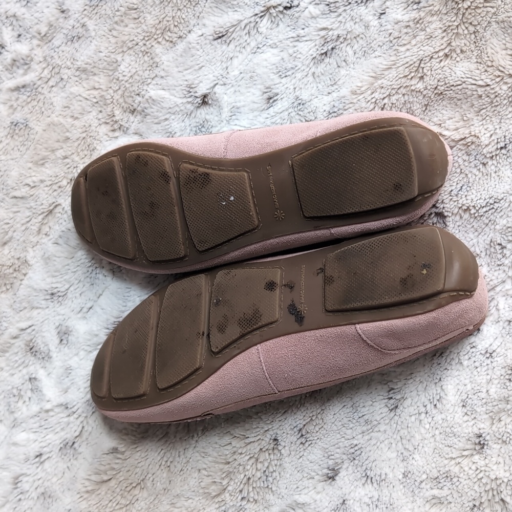 Issac Mizrahi Live! Leather Pink Metallic Moccasin Loafers - Picture 5 of 8